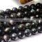 Authentic obsidian beads for jewelry making with Rainbow eye