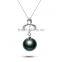 Attractive Fashion Black Pearl Pendant Necklace FQ-1201