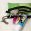 wholesale mesh pen bag stationery storage bag with two zippers