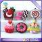 birthday cake candle Soft pvc plastic promotional refrigerator magnet