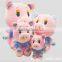 promotional new customer designed stuffed plush cute pink baby piggy
