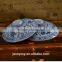 Restaurant unique ceramic blue flower decorative salad bowls