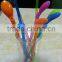 Straw/plastic drinking straw with spoon/hard plastic drinking straw/wide plastic drinking straw