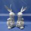 Easter decorative ceramic rabbit candle holder