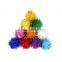 Pom Pons 100-Piece X 1/2" Hot Assorted Colors