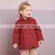 DB2792 dave bella 2015 autumn winter infant coat baby boutique jacket girls red coat girls coat girls jacket