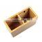 Two Compartments Bamboo pen holder, can be storage photo