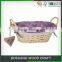 China Cheap Natural Handle Willow Storage Basket