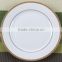 High quality new bone china white body ceramic plate, linyi hongshun dinnerware plates