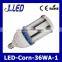 Professional corn bulb manufacturer 36W led corn light e27