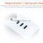 Europe Type 3 Power Strips with 3 USB Socket