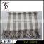 heavyweight scarves simple dual stripe beach towel winter poncho finished with tasselled trims