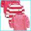 2016 Spring pink striped long sleeve funny baby bodysuits wholesale