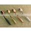 Makeup Toothbrush plastic handle beauty oval makeup brushes set Gold/Rose gold/silver color