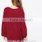 China Quality Suppliers New Designs Long Sleeve Loose Lady Blouse & Top