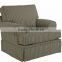 Stript fabric upholstery with wooden frame lounge chair with footrest YL115                        
                                                Quality Choice