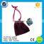 Printing logo custom velvet jewelry bag for metal lapel pin badges