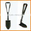 Folding snow shovel metal handle and carbon steel shovel body hot sell