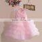 layered tulle ruffle pink lilac flower girl dress