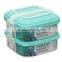 DIY Combination 2 Layer BPA Free Sectional Private Label Food Containers With Length Adjustable Handle