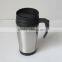 14oz Giveaway Promotional Plastic Mugs With Stainless Steel Outer
