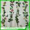 Hot selling artificial rose vines decorative artificial flower vines for wedding decoration