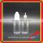 Essential oil dropper bottles with pet bottles for cosmetics with colored plastic dropper bottle