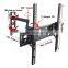 Hot wholesale 180 degree flexible swinging single arm full motion tv bracket lcd plasma tv wall mount for up to 55" TVs