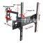 Vertically adjustable tilt swivel single arm tv wall mount full motion lcd plasma tv bracket for 26 to 55 inch screen