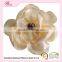 Fashion ivory handmade flowers with rhinestone center for headband