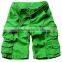 2016 fashion wholesale khaki cheap baggy mens 3/4 cargo shorts