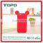 soft silicone Material colorful 3D cartoon Mickey mouse ear phone cover For iphone5 6 6s 7 plus cases