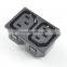  China wholesales Insert type 2 gang IEC 320 C13 female industrial sockets,power socket iec c13 for PDU