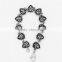 Shield gothic chunky fashion jewelry cross chain bracelet