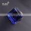 1 2/7 inch antique brass dark blue square crystal cabinet handle knob