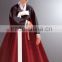 Korea elegant good quality cotton silk Hanbok girls/adults/children flower printing customize ethnic costume