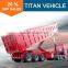 Double axle Rear TIPPING trailer steel material hydraulic dump trailers