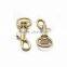 Gold Zinc Alloy Dog Leash Swivel Hook For Bag Accessories