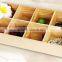 Wooden tray with compartment,wooden Xmas gift tray,wooden storage tray