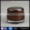 red acrylic round double wall cosmetic cream empty jar