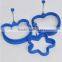 2016 Assorted Colors Different Shaped Silicone Egg Cook Rings Nonstick Egg Rings