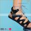New style lace-up summer ghillie jelly pvc shoe