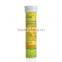 Fizzy Drink Zinc Effervescent Tablet with Orange Flavor in Plastic Tube