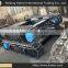 Steel rubber track undercarriage / Crawler undercarriage spare part / rubber steel track chassis from 0.5Ton to 120Ton
