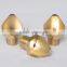 V shaped high impact narrow angle flat fan spray nozzle