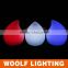 Plastic rechargeable 16 colors RGB waterproof LED peach light