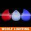 waterproof RGB colors rechargeable floating led peach light ball