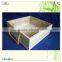 factory price slotted handles wooden storage tray