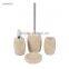 Avant-garde household marble decoration concete bathroom accessories set