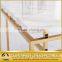 New table center stainless steel base design modern tea table